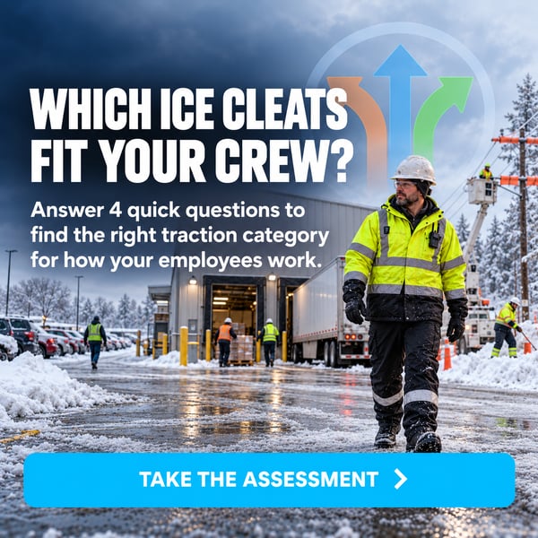 Learn How to Choose the Best Ice Cleats for Your Employees Learn How to Choose the Best Ice Cleats for Your Employees