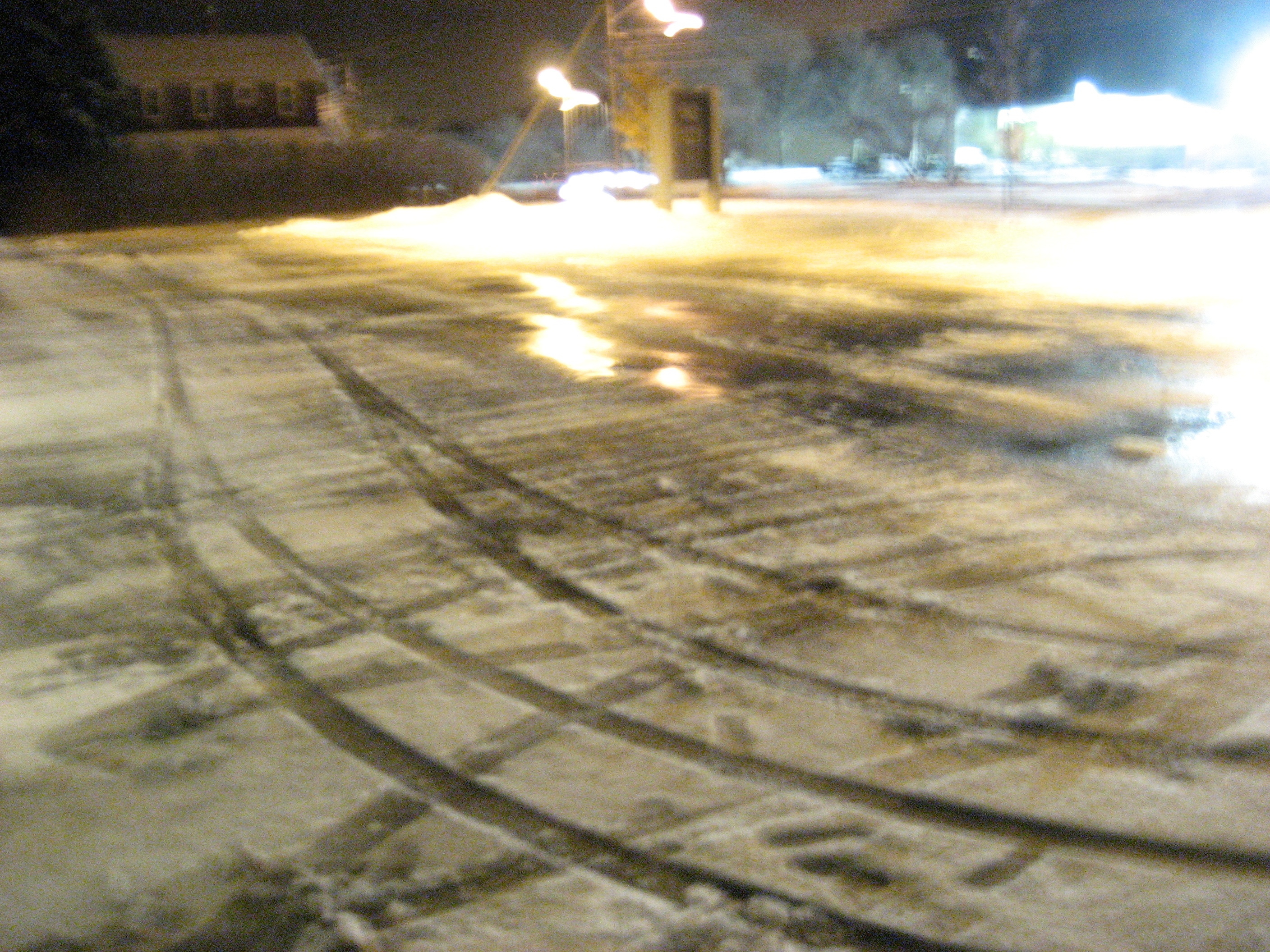 Icy Parking Lot